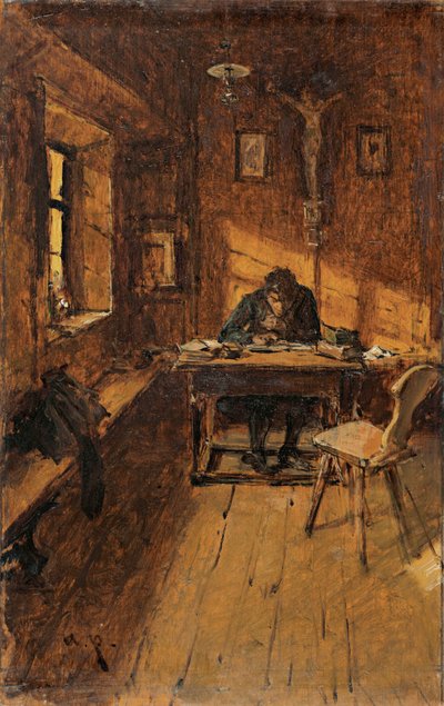 The Village Scribe by August von Pettenkofen